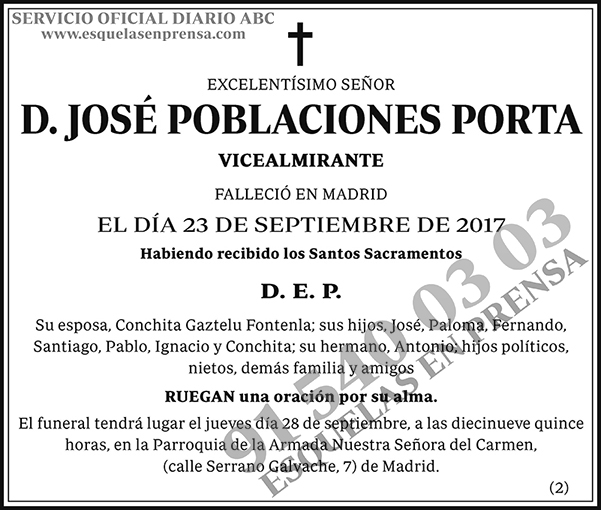 José Poblaciones Porta